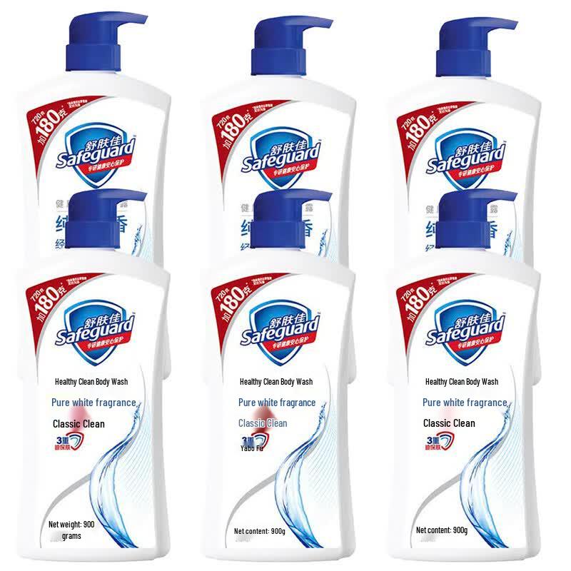 Гель для душа Safeguard Pure White 900 г, упаковка из 6 штук