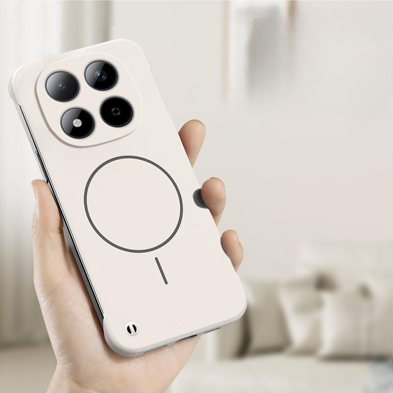 Ultra Thin Frameless Magnetic Case For Xiaomi Redmi Note 15 14 Pro Plus Note 13 5G Note 12Pro Magsafe Hard PC Matte Cover Shell