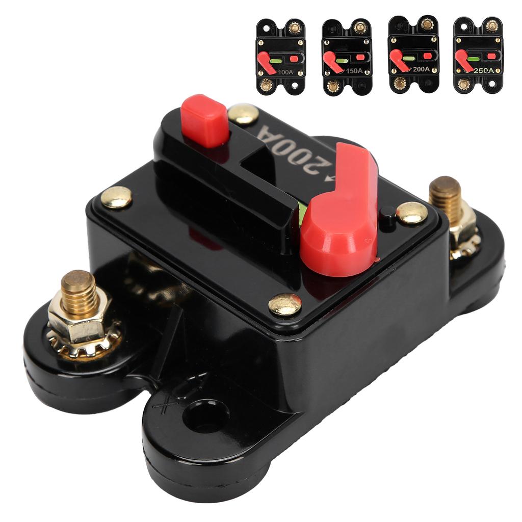 12-24-V-Sicherungswechselrichter mit Leistungsschalter und manueller Rücksetzung für Auto-Audiosystem, Boot, LKW