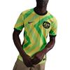 Nike Dri Fit Austrália 2025/26 Camisa de Futebol Casa Masculina Amarelo Tensão Clara II/Verde Profissional FQ8836-710
