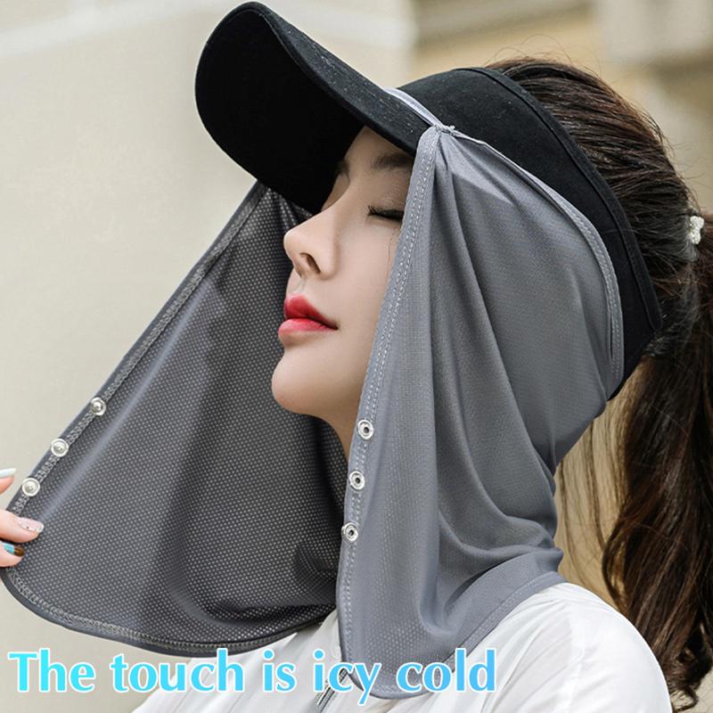 Quick Drying Fishing Cap Face Neck Sunshade Masks Cap UV Protection Visor Headwear For Outdoor Sport Golf Hiking Veil Travel Hat