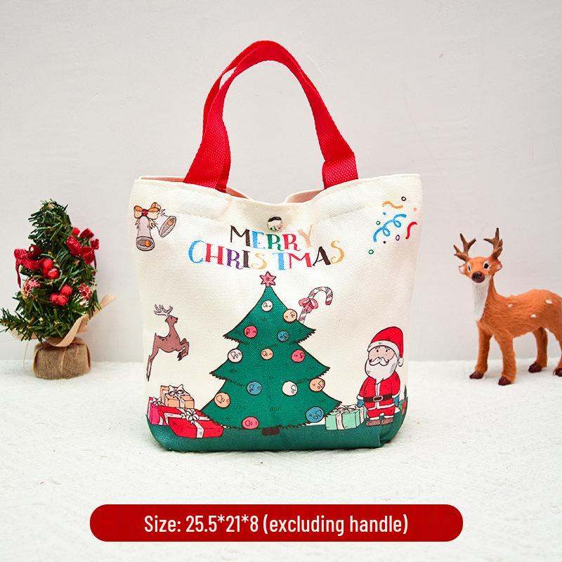 Children's Christmas Eve Handheld Candy & Apple Gift Bag