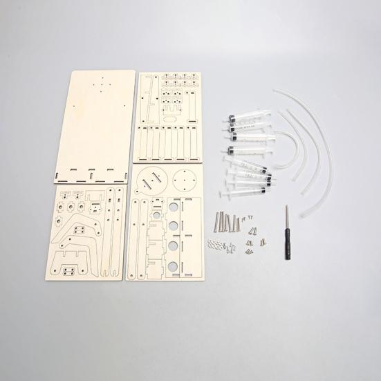 1 Set Lehrdemonstrationsspielzeug Logisches Denken Neuheit Stimulieren Sie die Vorstellungskraft Hydraulischer Roboterarm Physikalisches Spielzeug Kinderspielzeug