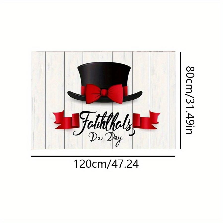 

1 шт., полиэстеровый цилиндр для Дня отца, баннер для вечеринки, универсальный декор для свадеб, дней рождения, юбилеев, Рождества, Нового года, Дня святого Валентина 120*80cm