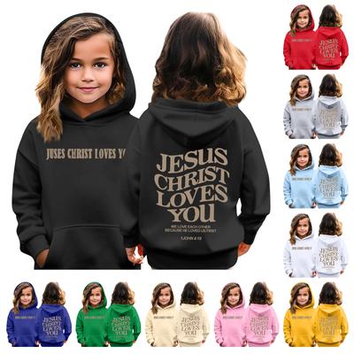 Kinder Hoodie Jungen und Mädchen Mode bedruckt Langarm Kapuzentasche Hoodie