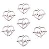 Vintage Silver Heart Pendant with 'Love' Letters - Creative Handmade Jewelry Accessory