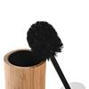 Toilet Brush - DKD Home Decor - Black - Bamboo - Aluminum - Dimensions 10x10x36.8cm