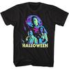 Halloween Horror Movie Michael Myers In Neon Moon Light Men's  Unisex T-Shirt