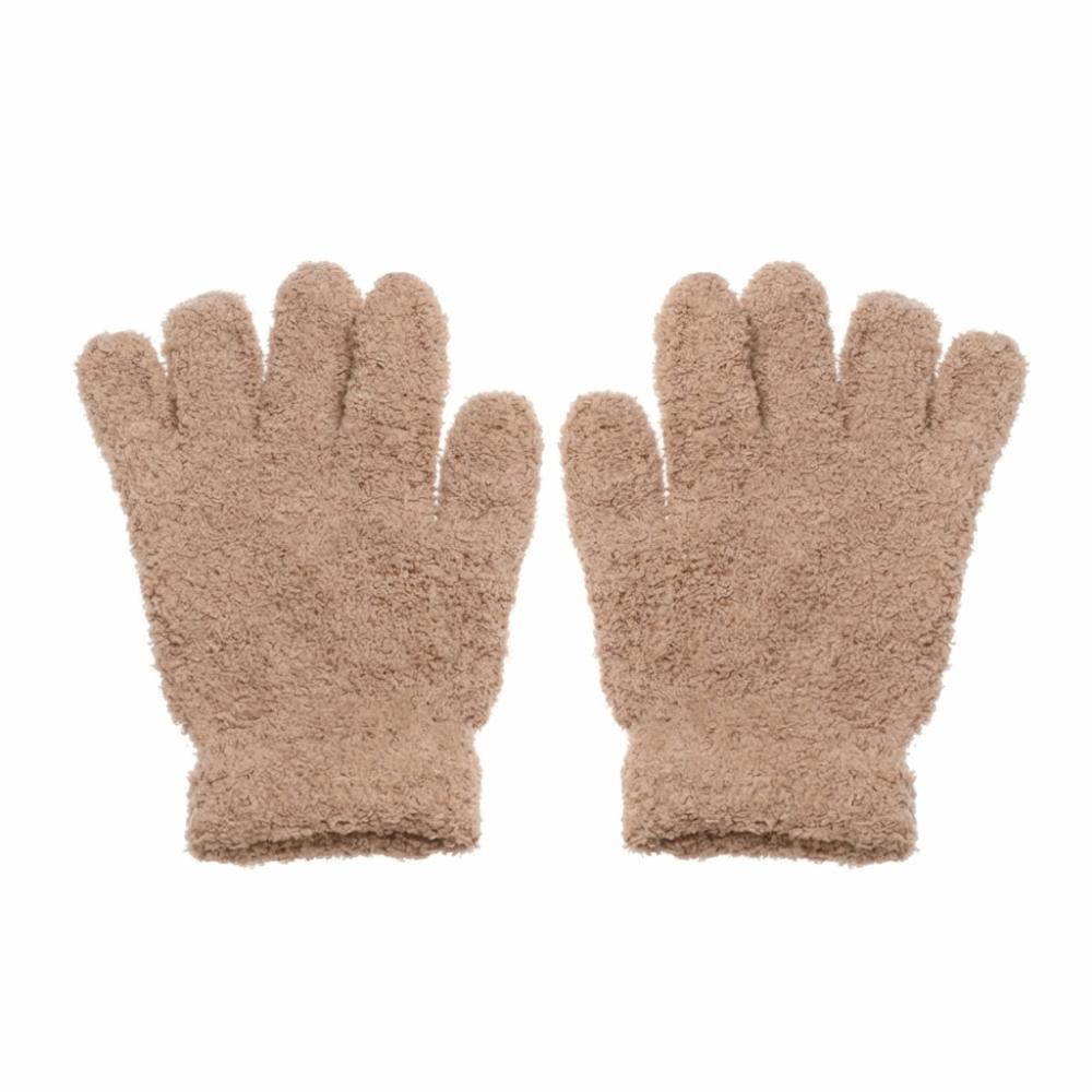 Years Old Boys Girls Baby Soft Warm Lovely Full Fingers Coral Plush Mittens Candy Color Kids Gloves