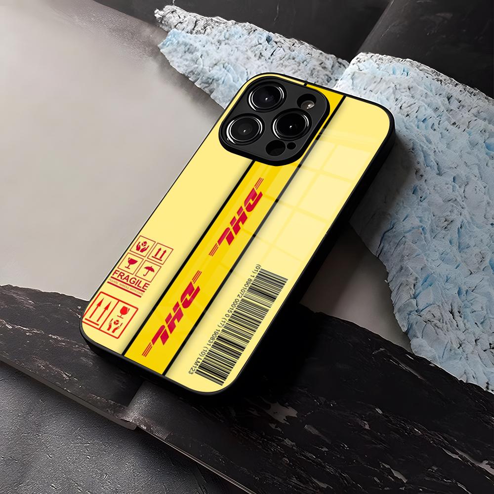 DHL Express Hülle Gehärtetes Glas Für IPhone 16 13 14 12 15 11 Pro Max Plus Mini X XR SE2020 Hülle