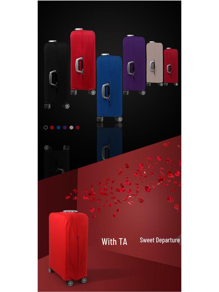 Tekerlekli Bavullar İçin Kalınlaştırılmış Elastik Bagaj Toz Kılıfı