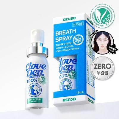 Spray buccal Cloveden Vegan Super Fresh (Sans alcool ZÉRO) 15 ml