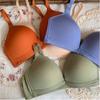 Underwear Female Small Chest Gathered Bra Thin No Steel Ring Bra Seamless Student High School Girl Bra Light and Breathable