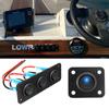 12v 1-4 Gang Universal Toggle Switch Panel USB Car Boat Marine RV Truck Blue LED Styling  Marine Rocker Switch Accessories