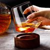 Diamond Crystal Whisky Glass - Roly-Poly Design for Home Bar
