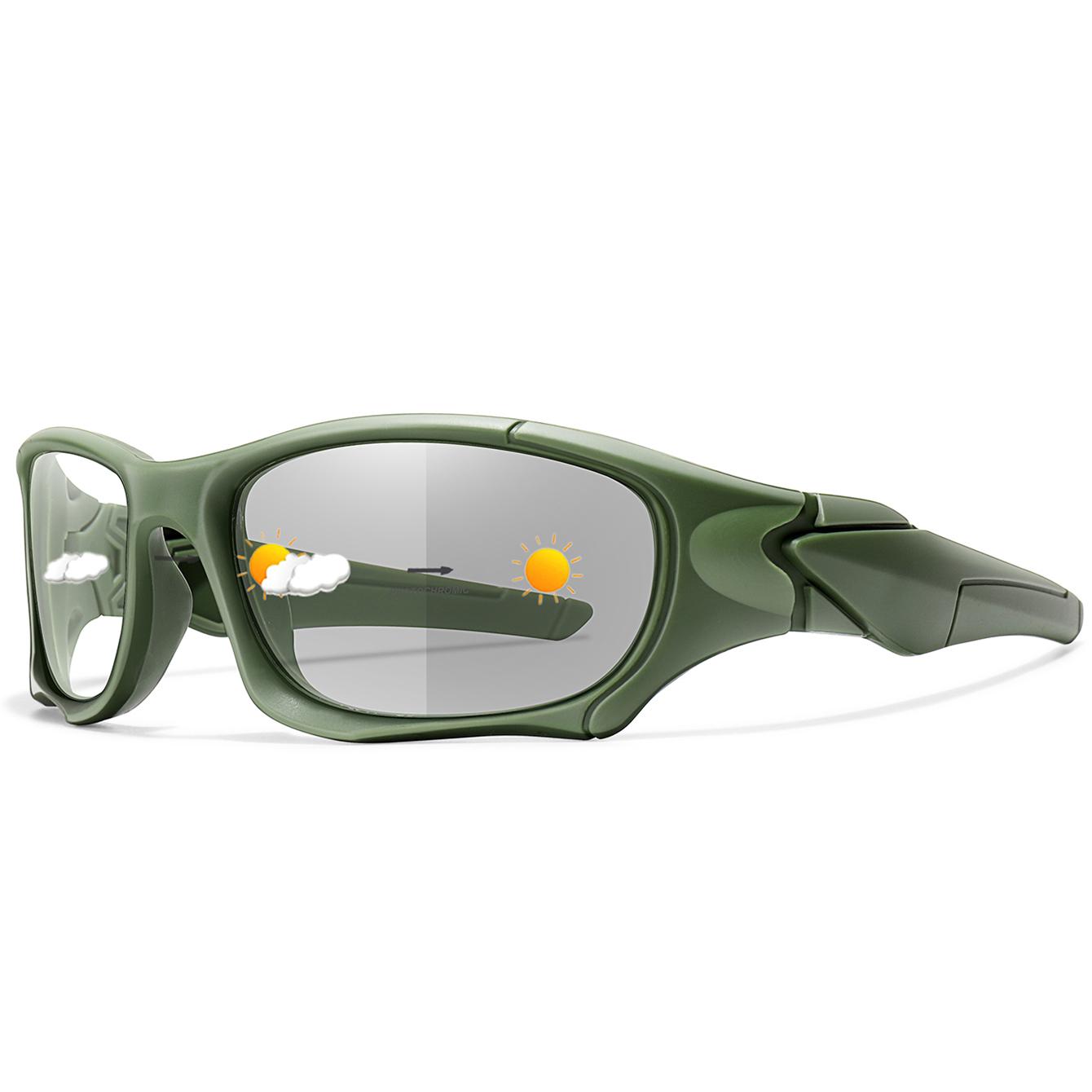 Outdoor sports Photochromic Vintage Sunglasses Classic Unisex Cycling Running Hiking Outdoor Eyewear for Men & Women