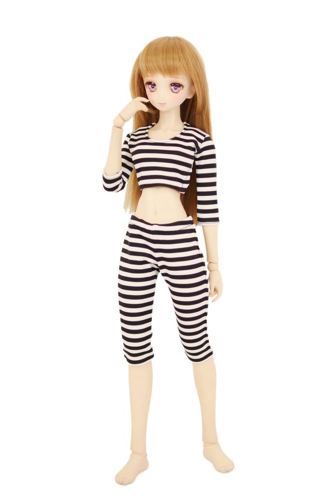 Petite Marie DD Prisoner Halloween Black and White Compatible with 60cm BJD Dolls and handcuffs not included 1/3 Costume, Costume, Striped, [No. 0040]
