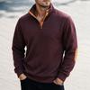 Men's Knit Long Sleeve Crewneck Sweatshirt for Casual Daily Wear