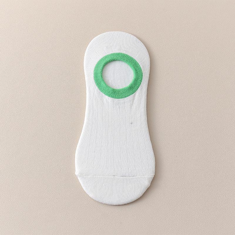 Women's Summer Thin Cotton Anti Bacterial Non Slip Non Drop Heel Shallow Mouth Invisible Socks