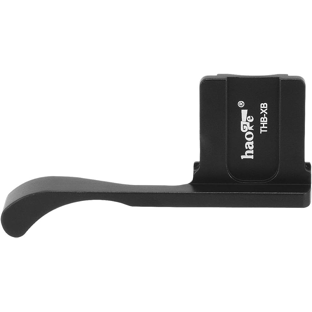 Haoge THB-XB Thumb Rest, Black, Compatible with various camera brands including FUJIFILM FinePix X100F, X100V, X-Pro2, X-Pro3.