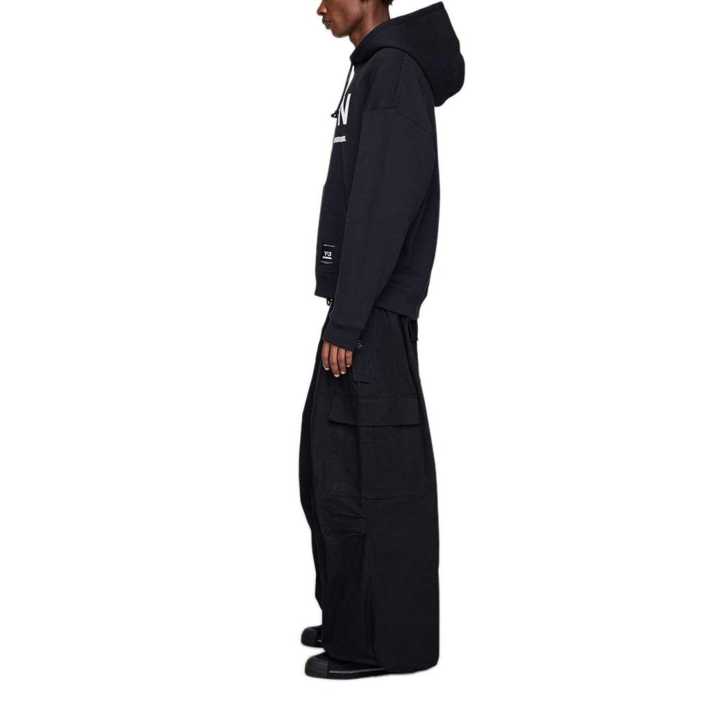 Y-3 X Neighborhood X Dainese Logo Printed Drawstring Hoodie JW7004