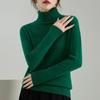 Women's Pure Wool High Neck Pullover: Warm Autumn/Winter Base Layer Long Sleeve Sweater