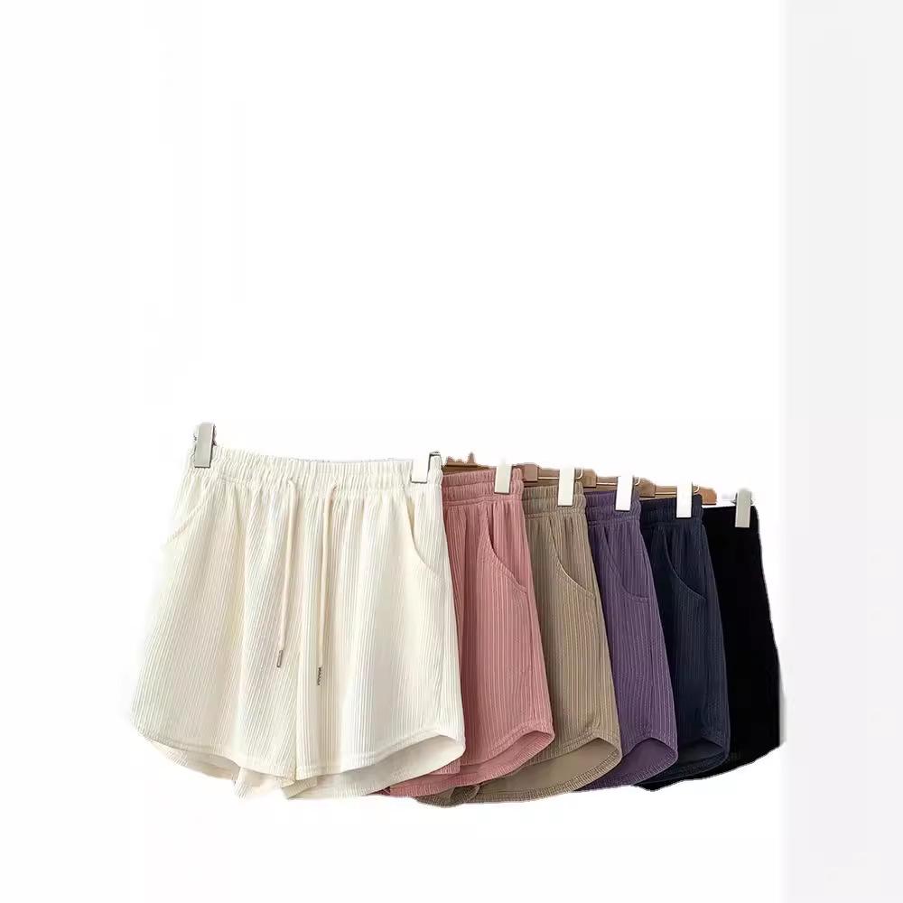 Women's High-Waist A-Line Wide Leg Fitness Running Shorts - Summer Casual Style