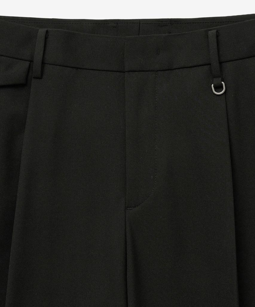 Tienjiti Flap Detail Wide Fit Pants (Black) Tnpa6E102Bk