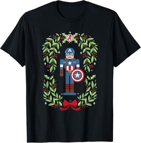 Holiday Christmas Avengers Captain America TShirt Unisex3 S
