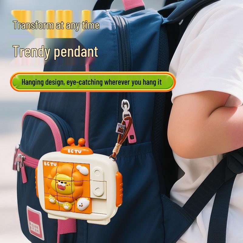 3D Cartoon Animal Sliding Puzzles: Huarong Dao Educational Toy for Kids