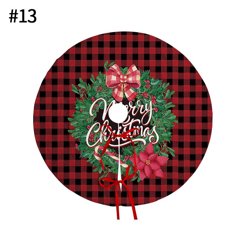 40-90cm Christmas Tree Skirt White Snowflake Xmas Tree Skirt Christmas Tree Decorative Base Carpet New Year Navidad Party Decor