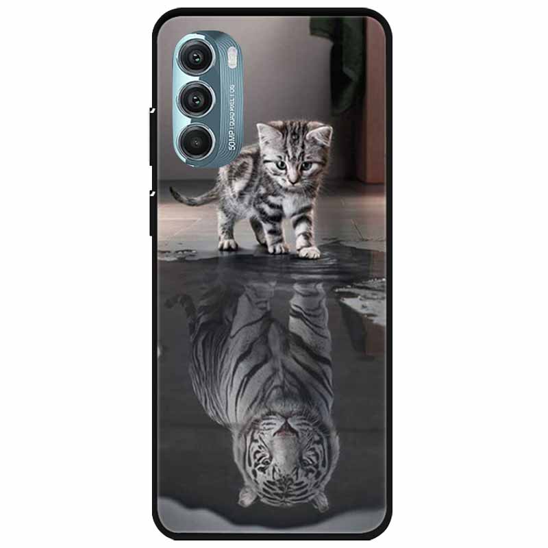 For Moto Edge 2022 Case Silicone Luxury Cartoon TPU Bumper For Motorola Edge (2022) Soft Phone Cover Shell on for MotoEdge Dog