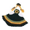 Fall Porch Goose Outfits Hand Woven Goose Costume For Outdoor Lawn Garden Courtyard Yellow Green