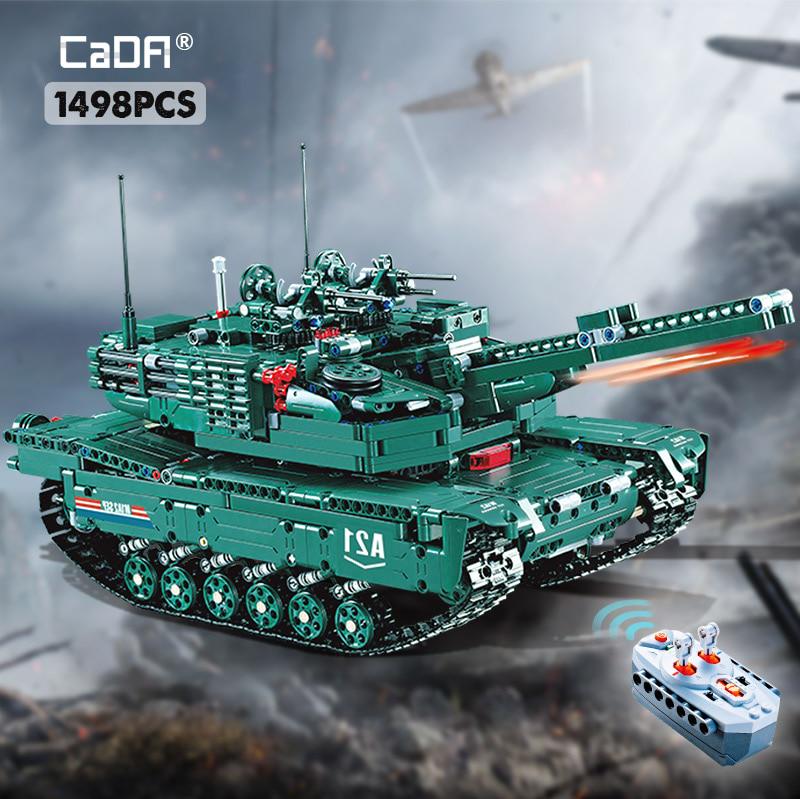 Cada 1498cps Rc Military M1a2 Tank Model Building Blocks Bricks Remote Control Car Compatible Ww2 Technic Toys For Kids Buy At A Low Prices On Joom E Commerce Platform