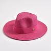 Summer Wide Brim Uv Protection Straw Hat Foldable Beach Sun Hat For Women Men Elegant Ribbon Design Fashion Travel Luxury