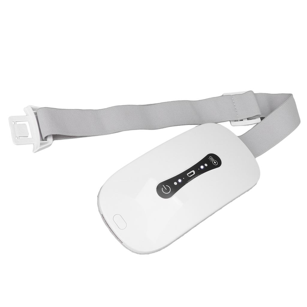 Electric Belly Heating Pad 3 Heat Levels 3 Gears Vibration Adjustable Waist Heating Belt Intelligent Temperature Control White
