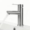 304 Stainless Steel Single-Handle Basin Faucet Brushed Single-Hole Ceramic Cartridge Suitable for Gyms and Living Rooms