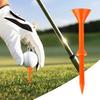 50 ks Plastové nerozbitné 3 1/4 palcové golfové odpaliště Odolné Stabilní Živé barvy Třívrstvé golfové kolíky s velkým pohárem Golfové příslušenství