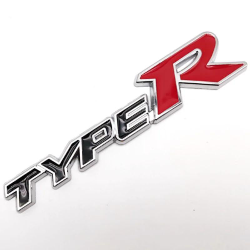 3D Metal Type S Logo Type R Emblem Letters Car Trunk Badge For Honda Accord Civic FK2 FN2 EP3 Type S R Sticker Accessories