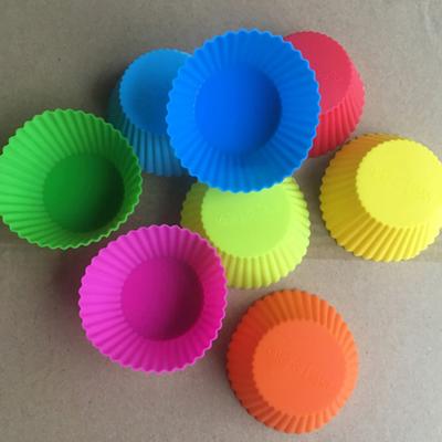 Roamtic Fashion Küche Dessertformen Muffin Cupcake Liner Backförmchen Formen 6/12/24 Stück Silikon Werkzeug