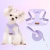 Trendy Premium Suede Dog Harness Leash Set - Adjustable Pet Chest Strap Soft & Durable Puppy Kitten Fashion Accessories