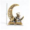 Moon Witch Statue Creative Desktop Decor Handmade Resin Craft Ornament for Home Office Tea Pet Gift