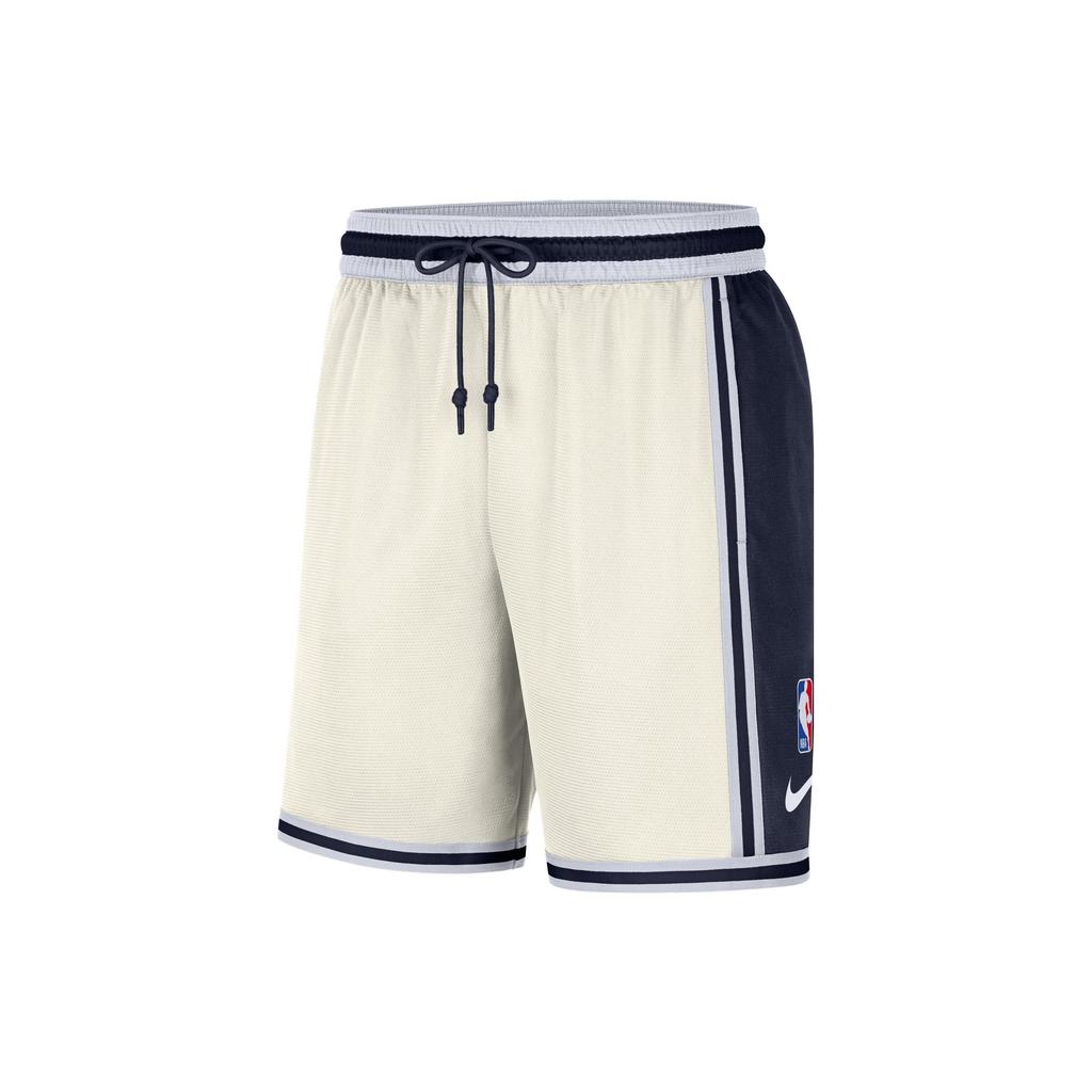 Nike Dri-Fit NBA Color-Block Drawstring Shorts Men Bottoms Phantom White DR2076-030