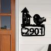 Vintage Metal Address Sign Wall Mount House Number Home Decor Durable Gift