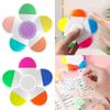 Multifunktionaler 5-in-1 Mini-Textmarker Stift Rotierender Spaß Dekompression Bunter Marker Stift Graffiti Malstift Geschenk