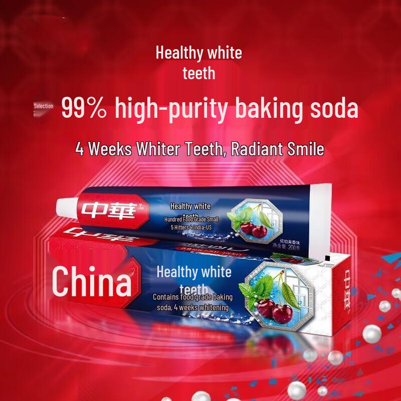 Zhonghua Zahnpasta zur Aufhellung mit Fruchtgeschmack 4er-Pack