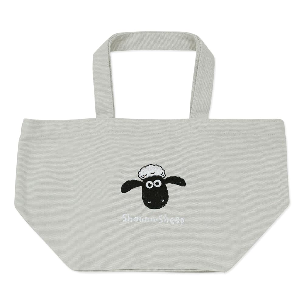 

Dear Cars Embroidered Tote Bag, Small, Shaun the Sheep (Light Gray)