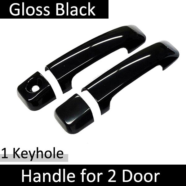 

Для Toyota Tundra XK50 2007 ~ 2018 глянцевая черная наружная ручка двери, наклейки, защитный чехол для стайлинга автомобиля 2Handle 1 Keyhole