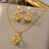 ZEADear Bride Zircon Sets Gold Plated Earrings Necklace Bracelet Ring Chain Bohemia Pendant Bridal Gift Engagement Anniversary