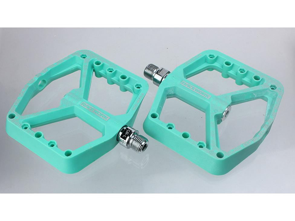RACEWORK Nylon Brede Platform Fietspedalen voor Mountain- & Racefietsen